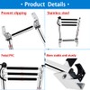 Mojiate Made Stainless Steel Boat Ladder 4-Step, Telescoping Transom Stepladder,