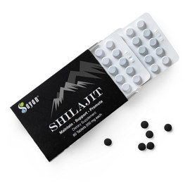 Sayan 100% Pure Shilajit Tablets,12,000mg High-Potency Supplement, More Effective Than Resin & Capsules, 85+ Trace Minerals Sourced from 10,000ft Lab-Tested for Purity. 60 Tablets - 1-2 Month Supply