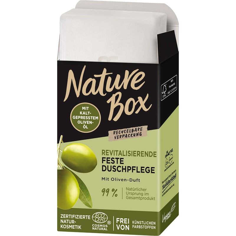 Nature Box Revitalising Solid Olive Oil Shower Care 100ml