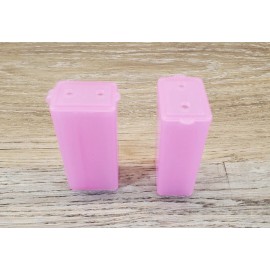 Tupperware Toothbrush Holder Pink Lot of 2 NEW NOS "Free Shipping"