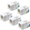NECABLES 5Pack CAT3 Telephone Keystone Jack Phone Keystone Jack Punch