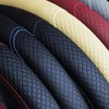 Zetatau Microfiber Leather Steering Wheel Covers Anti-Slip Universal Car Steering