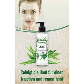 alkmene Wash Gel with Organic Aloe Vera - Mild Face Cleansing for All Skin Types - Vegan Face Care without Silicones, Parabens, Mineral Oil, PEGs, SLS & SLES in Value Pack of 3 (3 x 180 ml)
