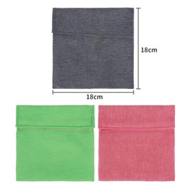 Hoshen 2-Piece Small Reusable Sandwich Bag, Snack Bag, Meal Delivery Bag, Fruit Lunch Bag, Foldable And Easy To Clean(Red - 2 Pack)