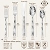 KINGSTONE Silverware Set, Luxury 40 Piece Flatware Set for 8,