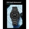 Introducing Magnetic Floating Ball Watch for Men, Black Texture, Design