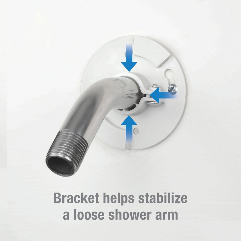 Danco 12005 Shower Arm Stabilizer Bracket and Flange Cover, No