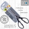 Juno (Household Scissors, Black) - Kitchen Scissors - Titanium Coating