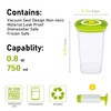 SNUGTOPIA 26 OZ Vacuum Sealer Juicing Cups Clear Reusable Drinking