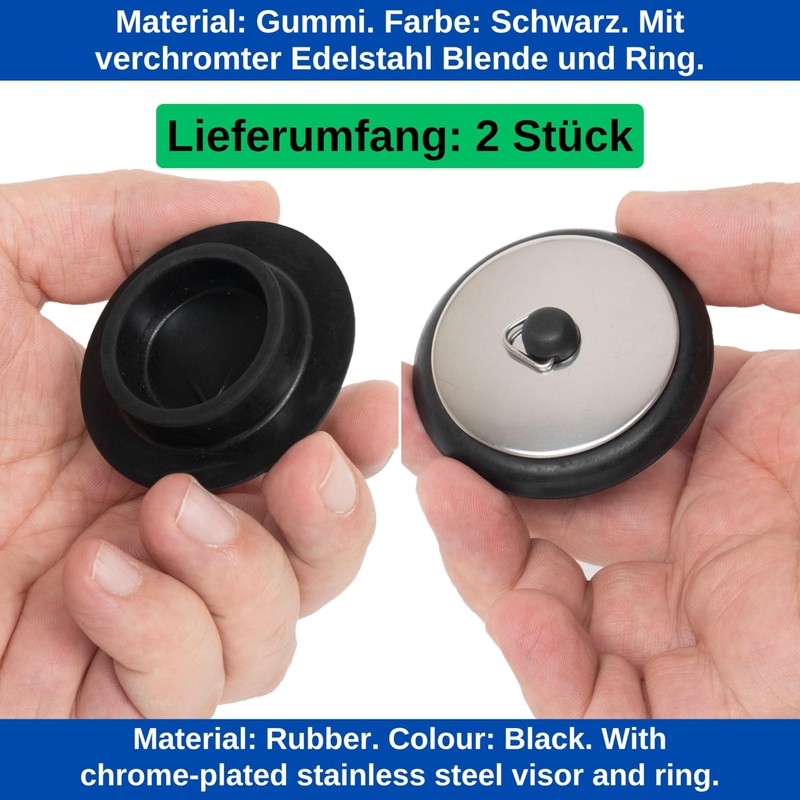 Universal Plugs, Pack of 2, Diameter 42 to 39 mm