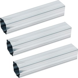 Dunzy 12 Pcs Crimped Style Baseball Ground Anchors for Baseball Bases, Silver