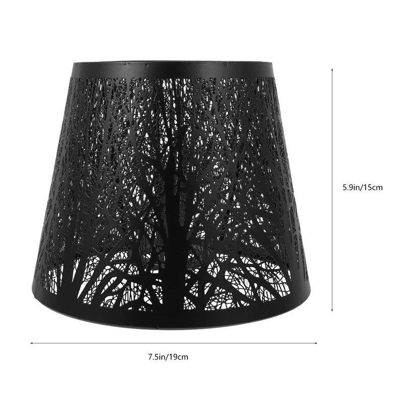 OSALADI Tree Shadow Lampshade, E27 Table Lamp Shade Hollow out