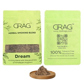 Herbal Smoking Blend - Drag (Blend of Exotic Flowers and Herbs) 30grams (1 oz) (Dream) - Mix of Mugwort and Peppermint