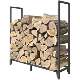 Panacea Black Powder Coated Steel Log Rack