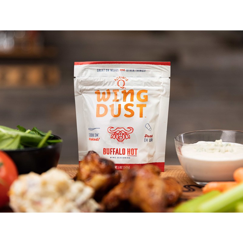 Kosmos Q Hot Buffalo Wing Dust, Spicy Chicken Wing Seasoning