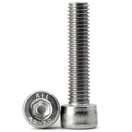 Pack of 10 M6 x 100 mm Allen Screws 304 Stainless Steel Cylinder Screws with Hexagon Socket Full Thread