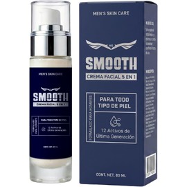 Smooth Crema Facial 5 en 1 para Hombre Antiedad Hidratante 80 ml