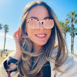 CARFIA Acetate Polarized Sunglasses for Women Small Face - AntiGlare UV400 Protection CA5354