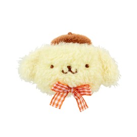 Sanrio 236900 Face Shape Hair Clip, Pom Pom Pudding, Hair Rubber