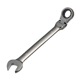 TRUSCO TGRN-08F Flexible Gear Wrench, Combination Type, 0.3 x 0.3 inches (8 x 8 mm), Non-Chrome