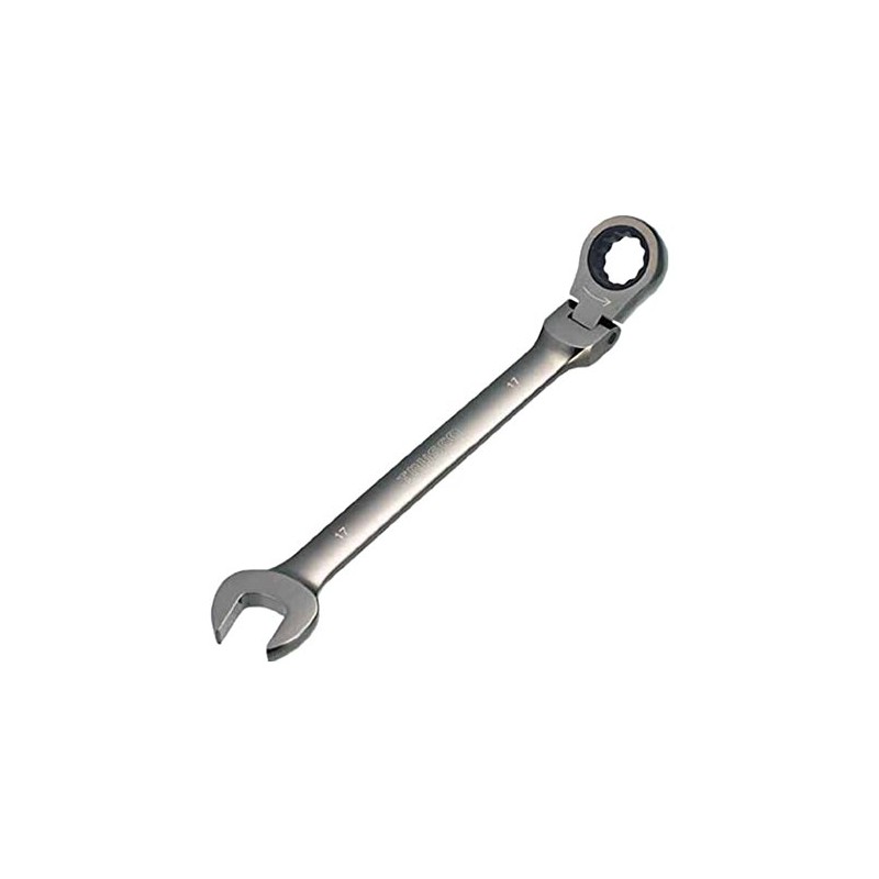 TRUSCO TGRN-08F Flexible Gear Wrench, Combination Type, 0.3 x 0.3