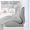 Vervex Cojín Ergonómico 2 en 1 para Espalda y Asiento,