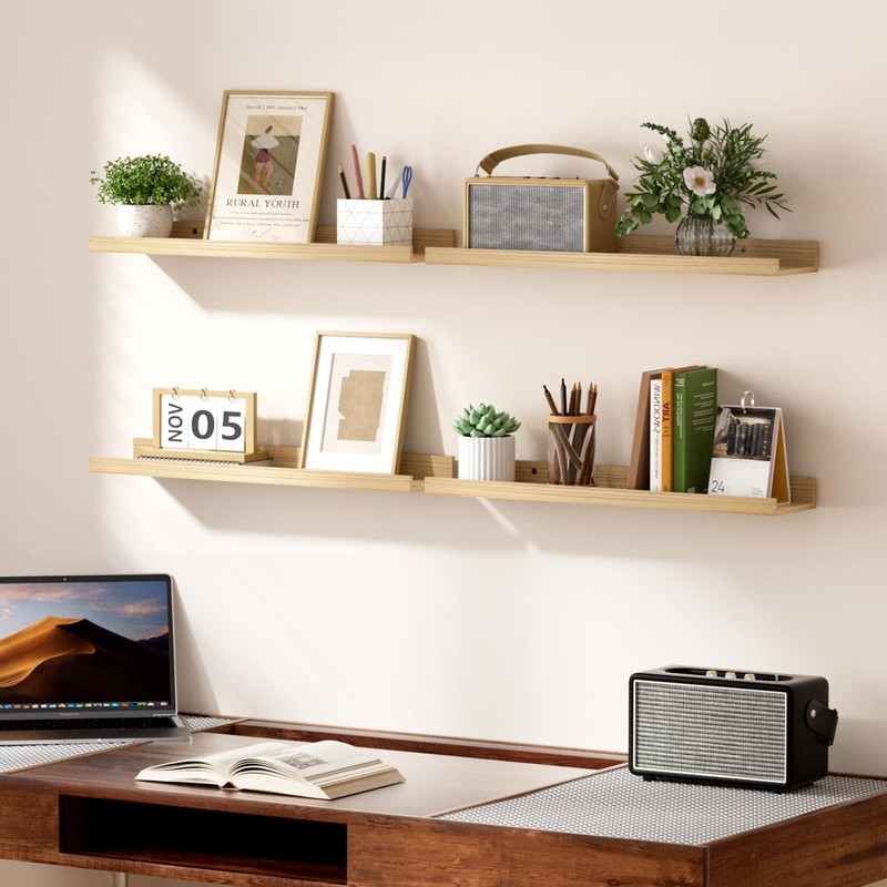 upsimples Floating Shelves for Wall, 23.6 Inch Shelves for Decor