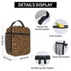 FATTTYCY Leopard Print Lunch Box for Men Women Small Lunch