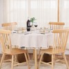 Round Tablecloth 120 Waterproof Tablecloth Round Cotton Linen Tassel Round