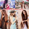 100cm Long Straight Synthetic Clip-In Hair Extensions – Heat Resistant