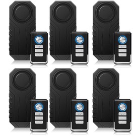 KCMYTONER 113db Loud Bicycle Alarm System Anti Theft,Vibration Sensing Bike Alarm with Remote,IP65 Waterproof,SOS Function,Suitable for Electric Bicycles,Mobility Scooters,Electric Bicycles,6PK