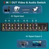 FlyroadUp RCA AV Switch 8 in 1 Out Composite Video