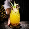 Zerodeko Cocktail Glasses Pineapple Design Vintage Glassware Smooth Rim Direct