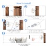 TooTaci Outdoor Clothesline Kit, 5" Nylon Clothes Line Pulley Kit,