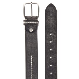 Men's Genuine Leather Belt Used Look Vintage, gray