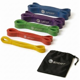 MIST JEWEL Bandas de Resistencia 3 Pack Liga Elastica para Pull ups Loop Band | Bandas Fitness Accesorio Ejercicio en casa, Pilates, Crossfit, Funcion