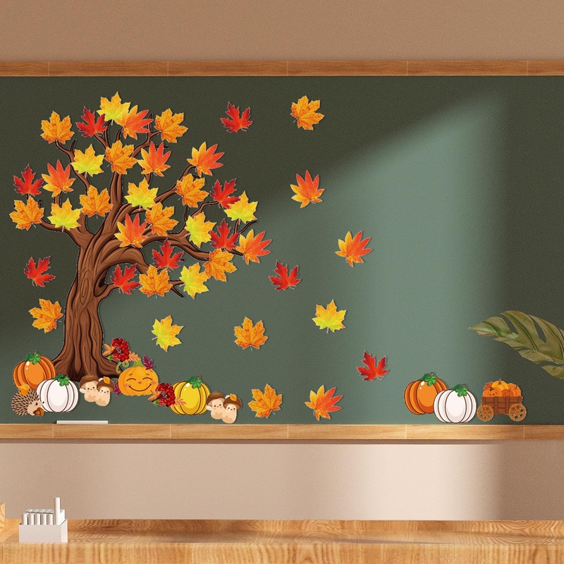 4Ft Big Tree Bulletin Board Set Fall Bulletin Board Decorations