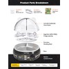 SUSTEAS Rapid Egg Cooker 9 Eggs, Soft, Medium, Hard Boiled,