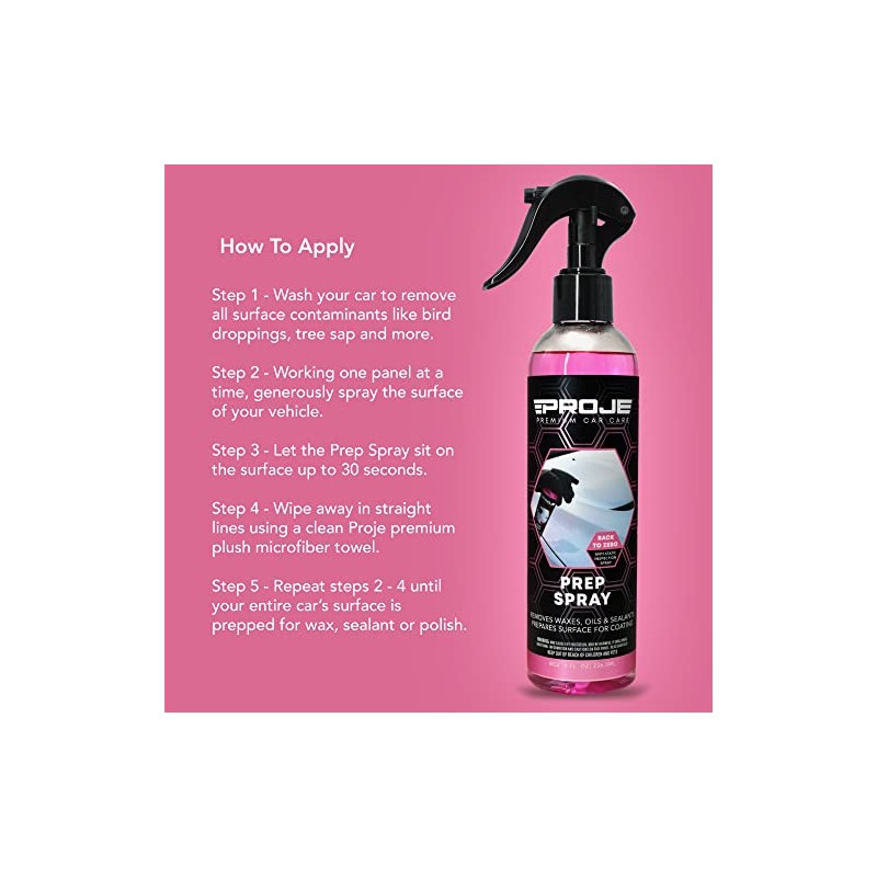 Prep Spray - Surface Prep Before Ceramic Coating - Removes