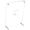 A.P.J. Acrylic Frame/Face Five Frame, Clear, Compatible with Cabinets (5.1