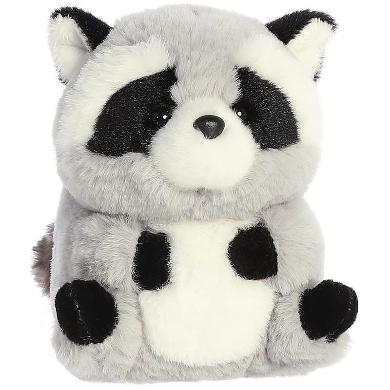 Aurora® Round Rolly Pet™ Ripley Raccoon Stuffed Animal - Adorable