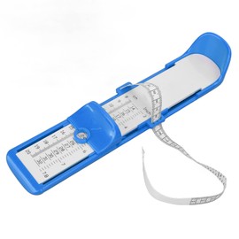 Feet Length Measuring Ruler, Multifunction Body Measuring Tape Accurate Shoe Feet Measuring Ruler for Kids Infants Men Women Foot Measuring Tools Shoe Sizer Foot Measurement Devices(Blue)