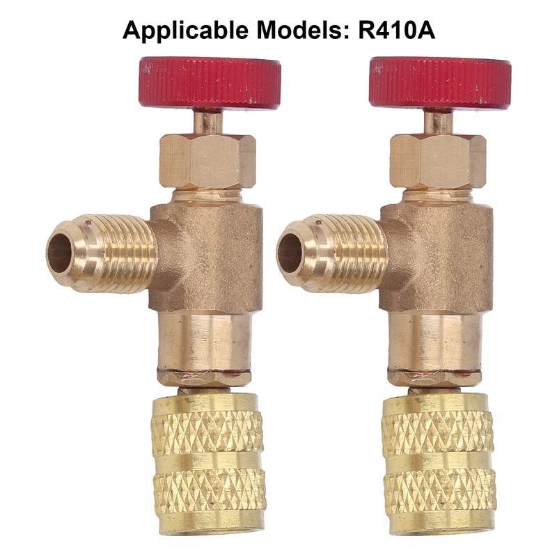 2PCS Refrigeration Control Valve 1/4SAE Male Thread 5/16SAE Female Thread