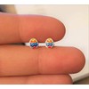 Easter Egg Earrings .925 Sterling Silver Rainbow