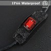 Nineleaf 2 Pack Weatherproof Outdoor 10A 2 Way Dual Light