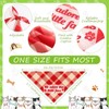 Sweetude 100 Pcs Plaid Dog Bandanas Bulk Cute Dog Scarf