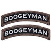 Boogeyman Rocker Tab Patch 2pc Bundle - 3.25 X 0.75