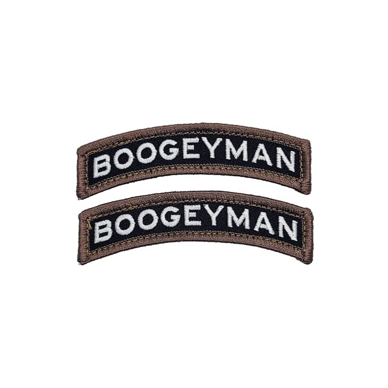Boogeyman Rocker Tab Patch 2pc Bundle - 3.25 X 0.75