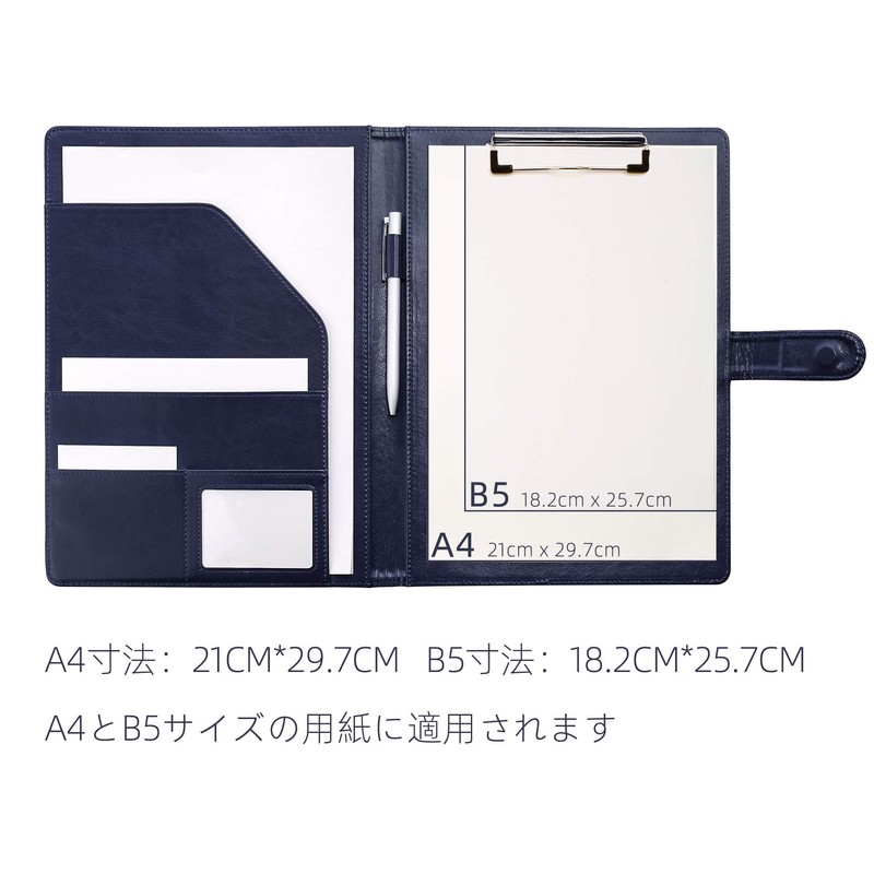 Clipboard Folder Leather Conference Pad Desk Pad Signature Folder A4