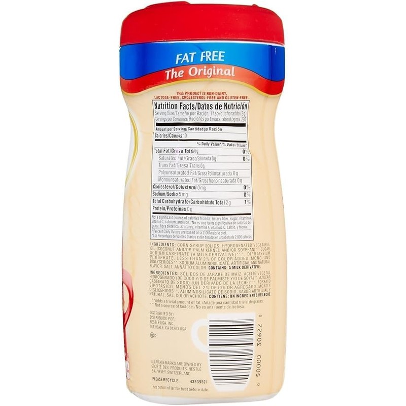 Coffee Mate 30622 The Original Fat Free 16 oz. Coffee